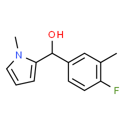 4-FLUORO-3-METHYLPHENYL-(1-METHYL-2-PYRROLYL)METHANOL结构式