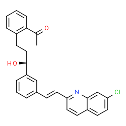 2-[3(S)-[3-[2-(7-Chloroquinoline-2-yl) Ethenyl] Pheny1]-3-Hydroxypropyl] phenyl methyl ketone结构式