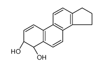 (3S,4S)-4,15,16,17-tetrahydro-3H-cyclopenta[a]phenanthrene-3,4-diol结构式