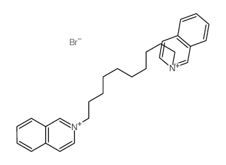 Isoquinolinium,2,2'-(1,10-decanediyl)bis-, bromide (1:2) structure