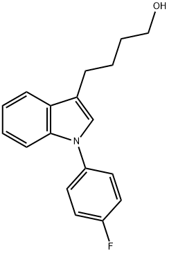 4-[1-(4-Fluorophenyl)-1H-indol-3-yl]-1-butanol structure