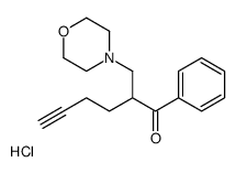 2-(morpholin-4-ium-4-ylmethyl)-1-phenylhex-5-yn-1-one,chloride结构式