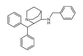 (2S,3S)-2-benzhydryl-N-benzyl-1-azabicyclo[2.2.2]octan-3-amine结构式