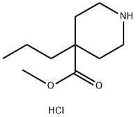 methyl 4-propyl-4-piperidinecarboxylate hydrochloride structure