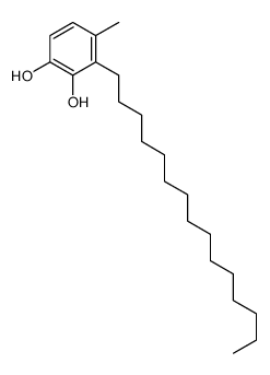 4-methyl-3-pentadecylbenzene-1,2-diol结构式