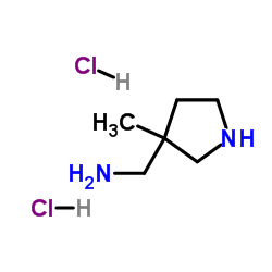 1-(3-Methyl-3-pyrrolidinyl)methanamine dihydrochloride Structure