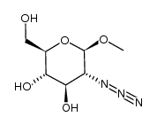 methyl 2-azido-2-deoxy-β-D-glucopyranoside结构式