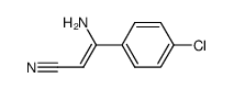 3-amino-3-(4-chlorophenyl)acrylonitrile结构式