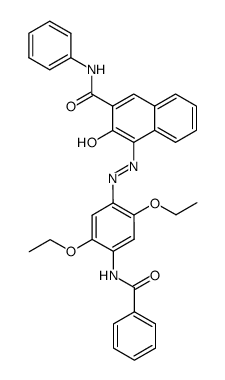 4-[[4-(benzoylamino)-2,5-diethoxyphenyl]azo]-3-hydroxy-N-phenylnaphthalene-2-carboxamide Structure