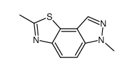 6H-Pyrazolo[3,4-g]benzothiazole,2,6-dimethyl-(8CI) Structure