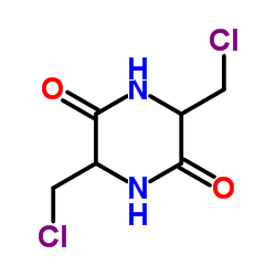 2,5-Piperazinedione, 3,6-bis(chloromethyl)- (9CI) structure