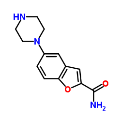 5-(哌嗪-1-基)苯并呋喃-2-甲酰胺图片