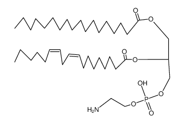 1-OCTADECANOYL-2-[CIS-9,12-OCTADECADIENOYL]-SN-GLYCERO-3-PHOSPHOCHOLINE Structure