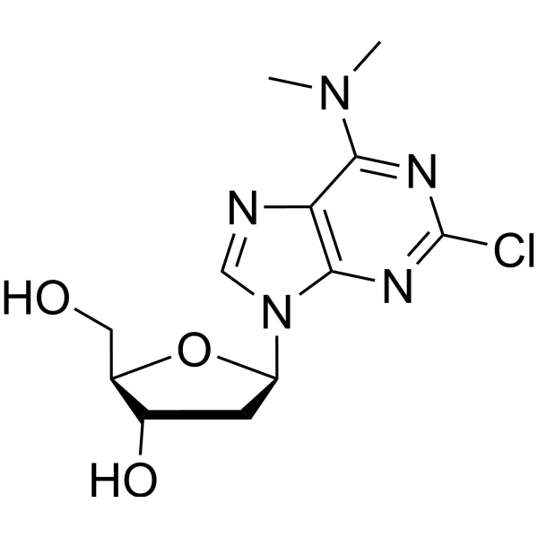 2-Chloro-2′-deoxy-N,N-dimethyladenosine结构式