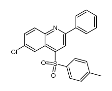 6-chloro-2-phenyl-4-tosylquinoline Structure