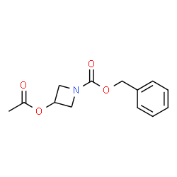 3-乙酰氧基氮杂环丁烷-1-羧酸苄酯结构式