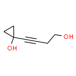 Cyclopropanol, 1-(4-hydroxy-1-butynyl)- (9CI) Structure