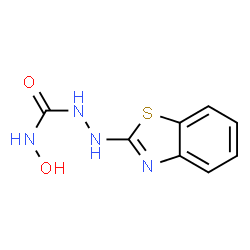 Hydrazinecarboxamide, 2-(2-benzothiazolyl)-N-hydroxy- (9CI)结构式