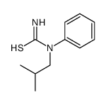 Thiourea,N-(2-methylpropyl)-N-phenyl- structure