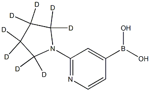 2-(Pyrrolidino-d8)-pyridine-4-boronic acid结构式