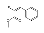 (E)-2-bromo-3-phenylacrylic acid methyl ester Structure