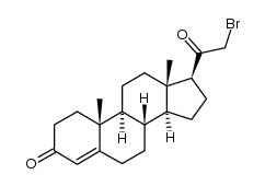 (8S,9S,10R,13S,14S,17S)-17-(2-bromoacetyl)-10,13-dimethyl-6,7,8,9,10,11,12,13,14,15,16,17-dodecahydro-1H-cyclopenta[a]phenanthren-3(2H)-one结构式