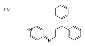 N-(3,3-diphenylpropyl)pyridin-4-amine monohydrochloride Structure