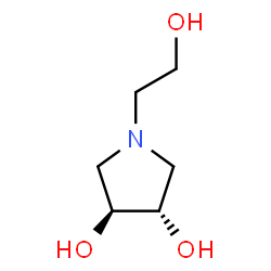 3,4-Pyrrolidinediol, 1-(2-hydroxyethyl)-, (3S,4S)- (9CI) structure