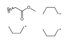 methyl 2-tributylstannylsulfanylacetate结构式