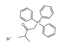 (3-methyl-2-oxobutyl)triphenylphosphonium bromide Structure