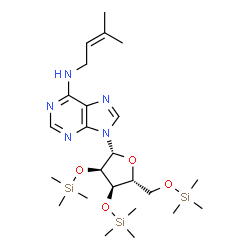 N-(3-Methyl-2-butenyl)-2'-O,3'-O,5'-O-tris(trimethylsilyl)adenosine picture