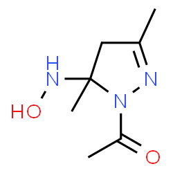 1H-Pyrazol-5-amine, 1-acetyl-4,5-dihydro-N-hydroxy-3,5-dimethyl- (9CI) picture