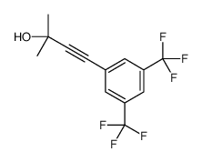 4-[3,5-bis(trifluoromethyl)phenyl]-2-methylbut-3-yn-2-ol Structure