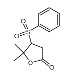 5,5-dimethyl-4-(phenylsulfonyl)dihydrofuran-2(3H)-one Structure