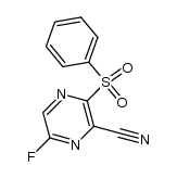 6-fluoro-3-(phenylsulfonyl)-2-pyrazinecarbonitrile结构式