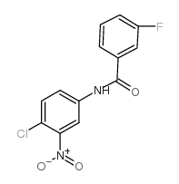 N-(4-chloro-3-nitrophenyl)-3-fluorobenzamide Structure