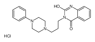 3-[3-(4-phenylpiperazin-1-yl)propyl]-1H-quinazoline-2,4-dione,hydrochloride结构式