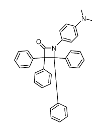 1-(4-dimethylamino-phenyl)-3,3,4,4-tetraphenyl-azetidin-2-one结构式