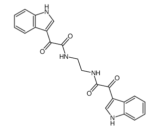 2-(1H-Indol-3-yl)-N-{2-[2-(1H-indol-3-yl)-2-oxo-acetylamino]-ethyl}-2-oxo-acetamide Structure