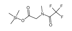 trimethylsilyl N-methyl-N-(2,2,2-trifluoroacetyl)glycinate结构式