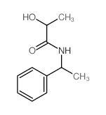 2-hydroxy-N-(1-phenylethyl)propanamide结构式