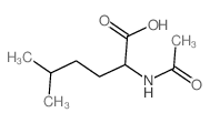 2-acetamido-5-methylhexanoic acid Structure