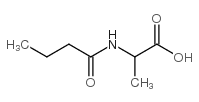 2-Butyramidopropanoic acid structure