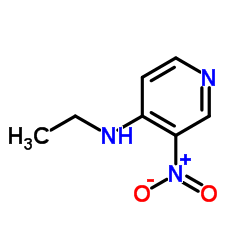 4-乙氨基-3-硝基吡啶结构式