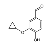 3-CYCLOPROPOXY-4-HYDROXY-BENZALDEHYDE Structure