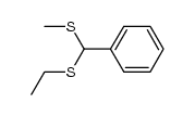 Ethylthio(methylthio)phenylmethan Structure