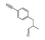 4-(2-methyl-3-oxopropyl)benzonitrile结构式