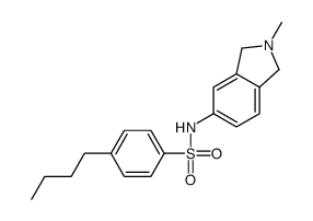 4-butyl-N-(2-methyl-1,3-dihydroisoindol-5-yl)benzenesulfonamide Structure