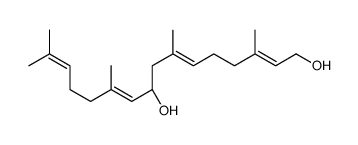 (2E,6E,9R,10E)-3,7,11,15-tetramethylhexadeca-2,6,10,14-tetraene-1,9-diol结构式