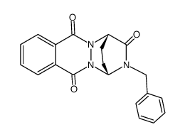 2-benzyl-1,2-dihydro-1,4-ethano-[1,2,4]triazino[1,2-b]phthalazine-3,6,11-trione Structure